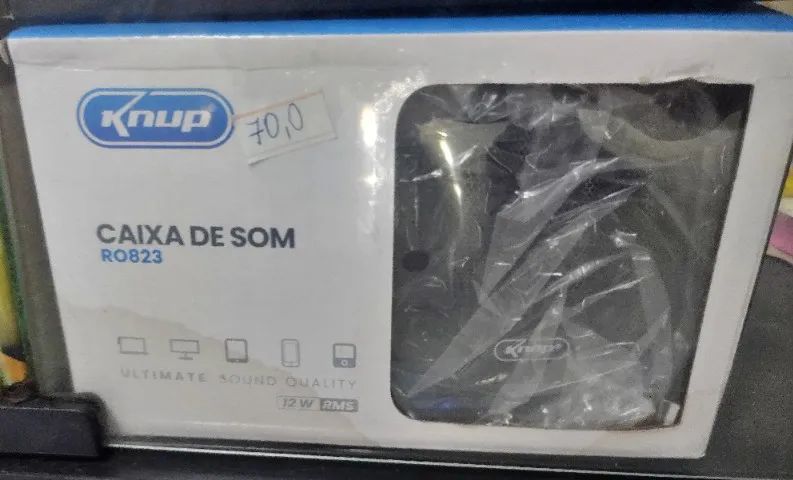Caixa Caixinha De Som Com Iluminação Led Subwoofer 12w