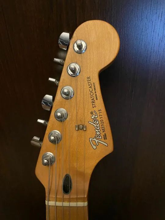 Stratocaster FENDER mex : captação Lace Sensor Gold + mid Boost "CLAPTON" - Foto 4