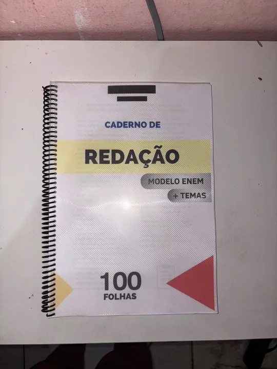 Caderno de Redação - 100 Folhas - Modelo Enem - Novo