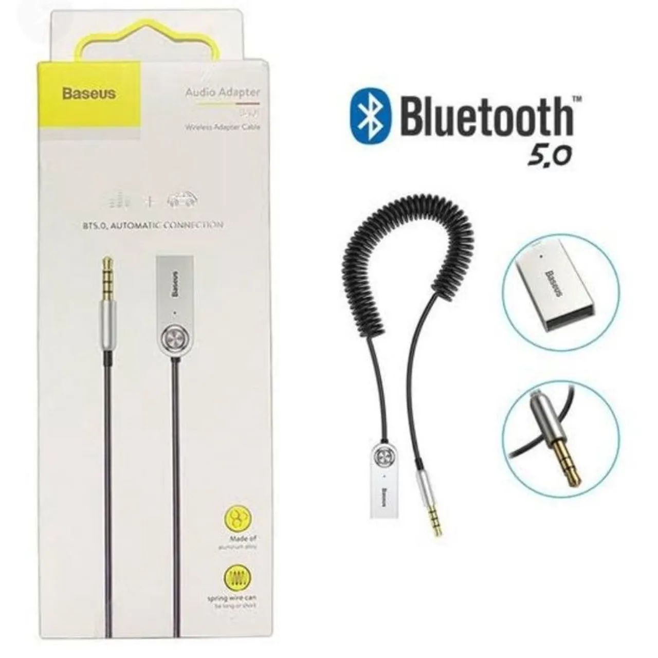 Adaptador bluetooth veicular aux Baseus p2