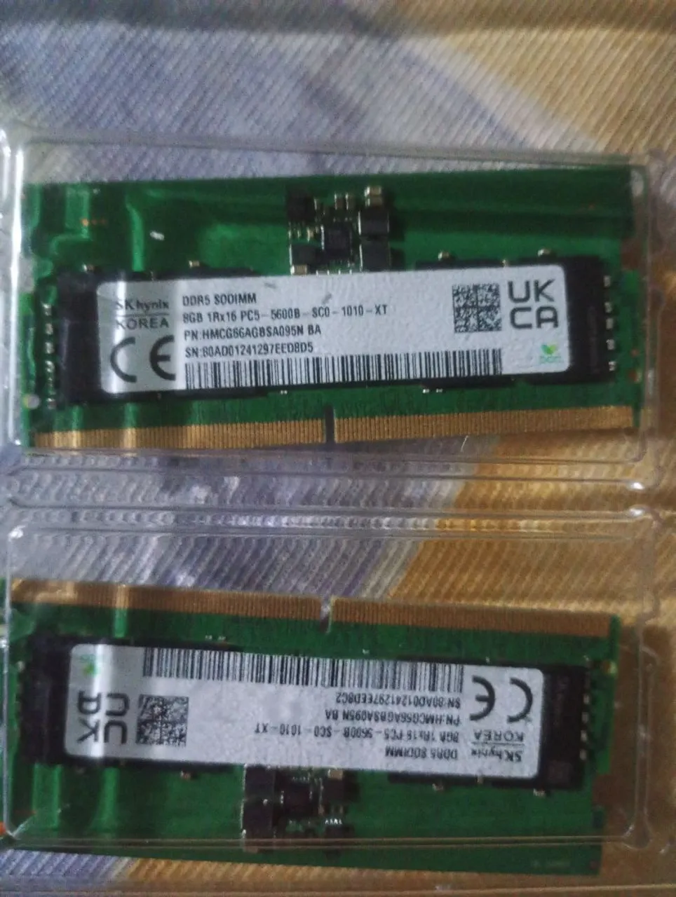 Memória RAM DDR5 16GB (2x8GB) para Notebook