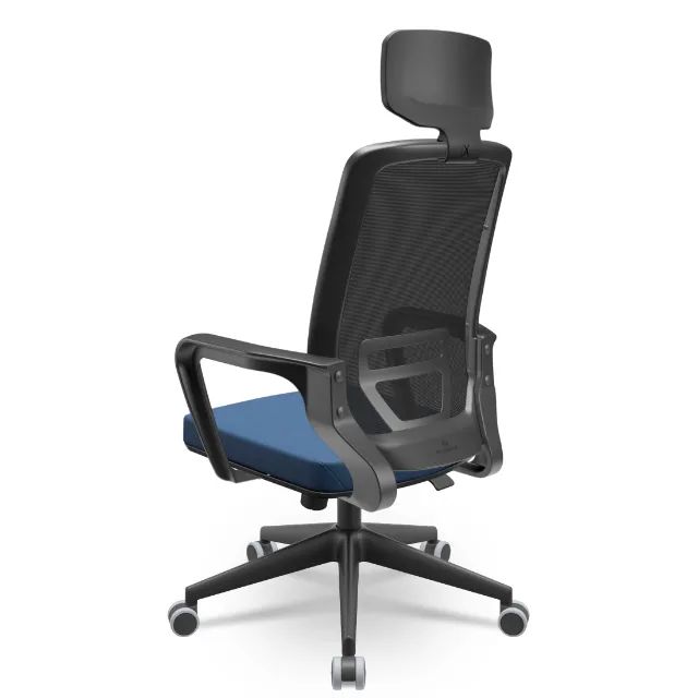 cadeira presidente adrix azul - Foto 3