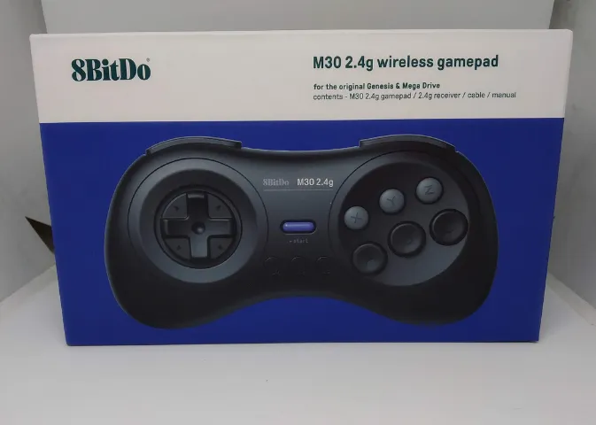Controle 8bitdo M30 Mega Drive Sem Fio + Adaptador 2.4 Ghz
