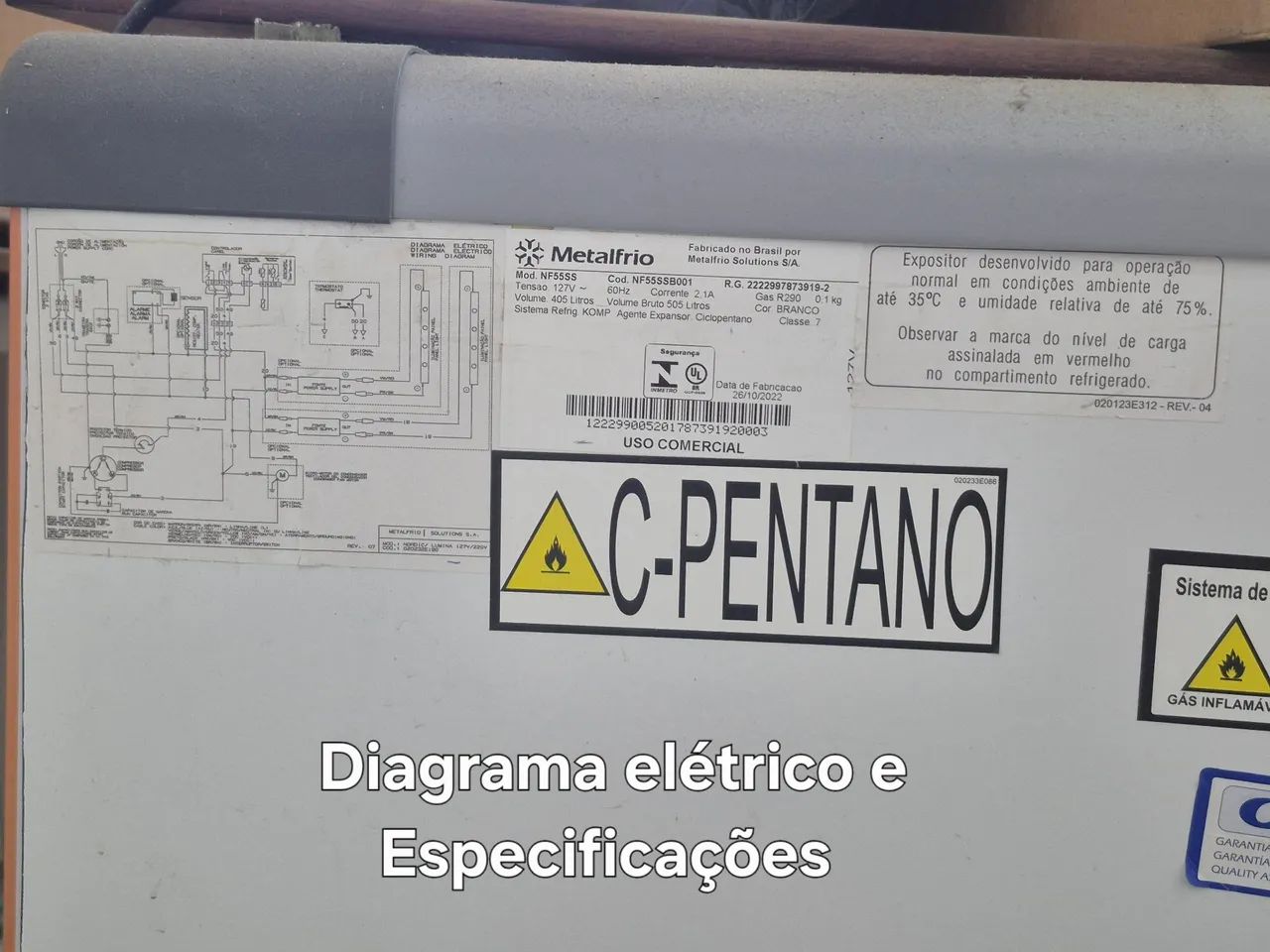 Freezer expositor 500L Metalfrio - Foto 3