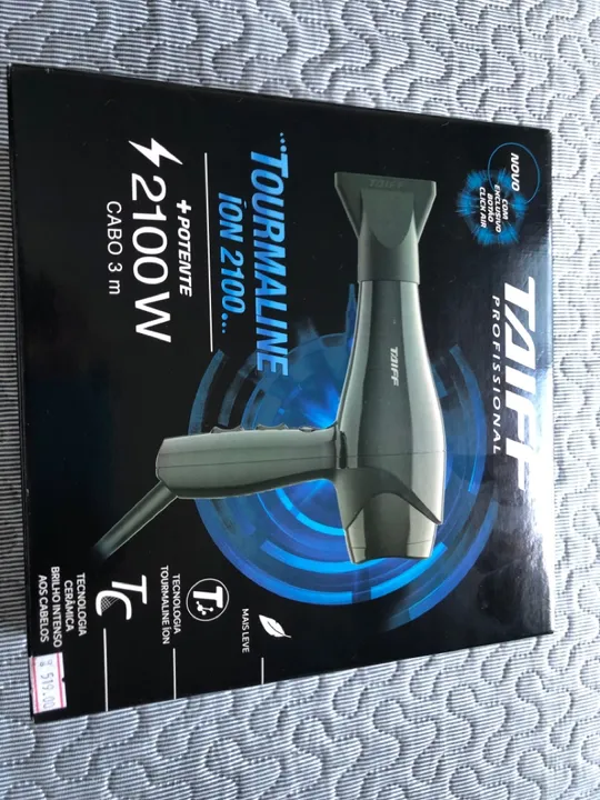 Secador de Cabelo Taiff Tourmaline Ion 2100W - Novo