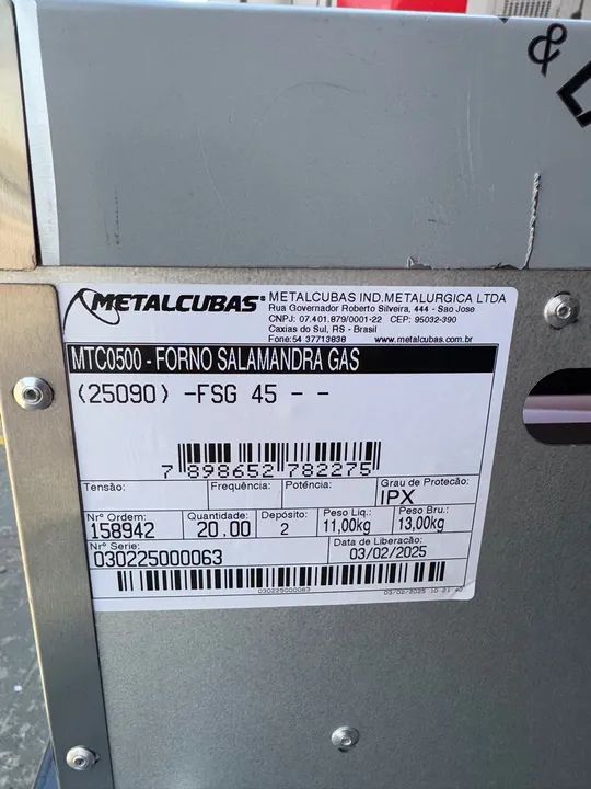 Forno Salamandra Metalcubas FSG 45 - Foto 2