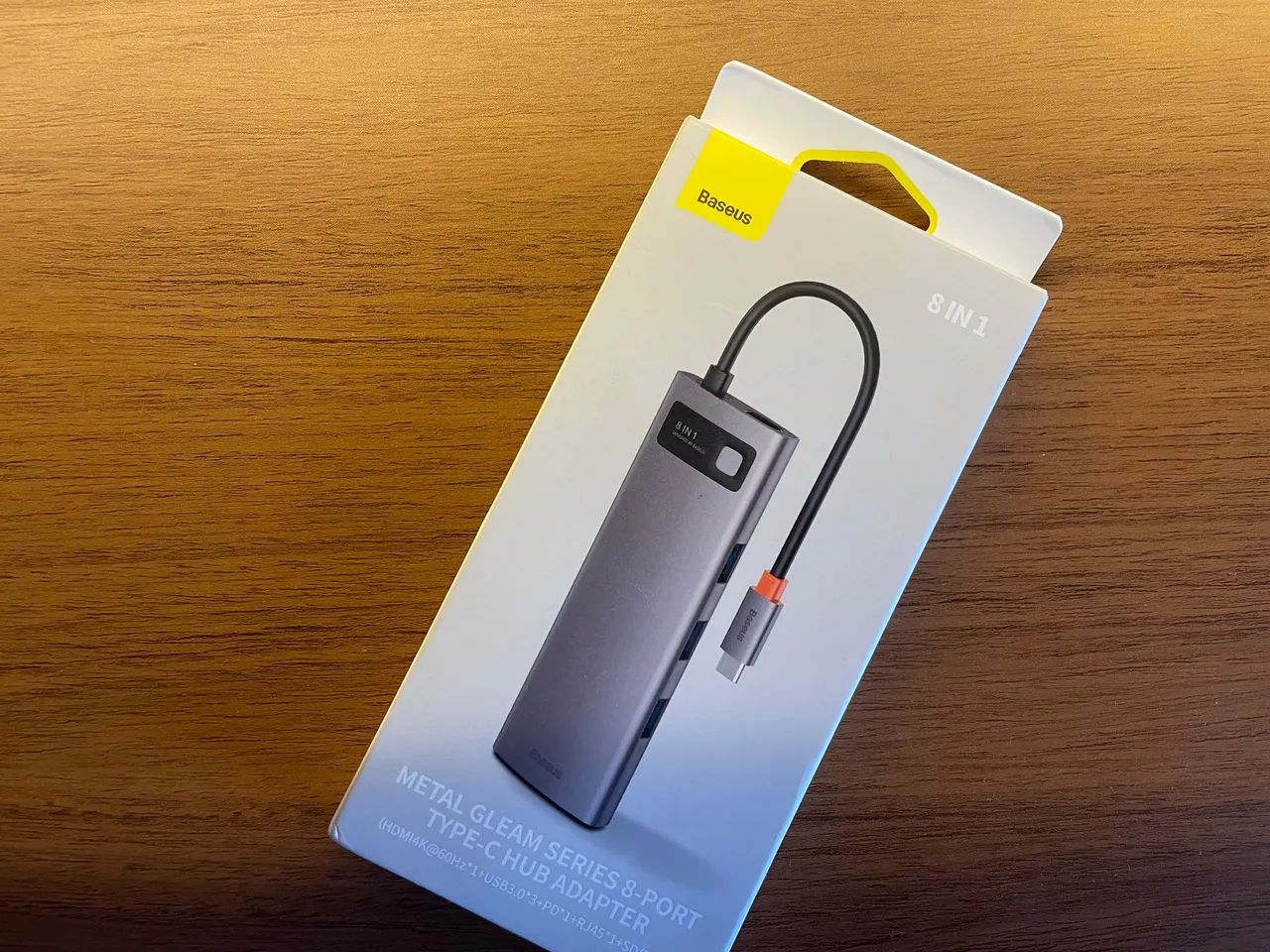 Hub Baseus 8 portas USB-Tipo C // Novo na Caixa