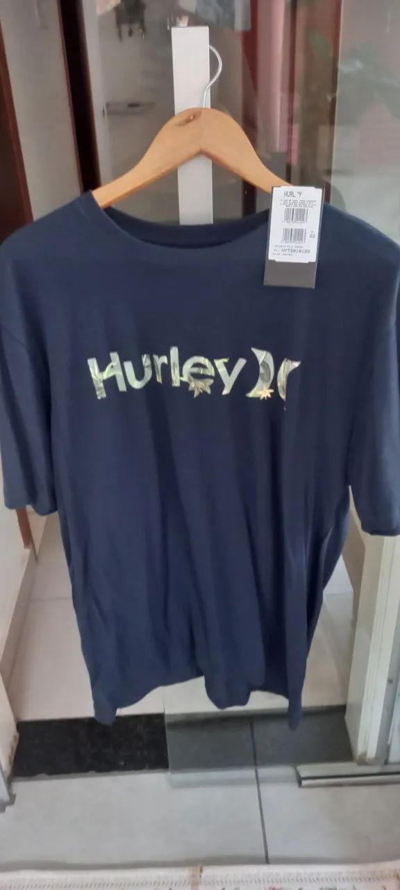 Camiseta Hurley Azul tamanho GG