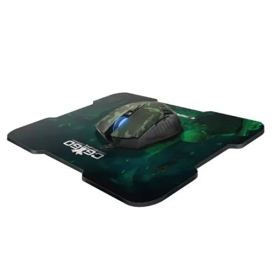 Combo 2 em 1 Mouse 6 botões e Mouse Pad 3.200PI LED 4 COR Cs Go