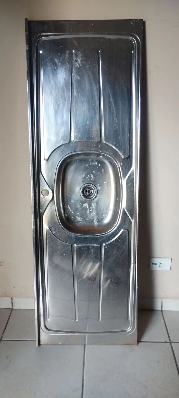 Pia de cozinha em aço inox - Foto 2