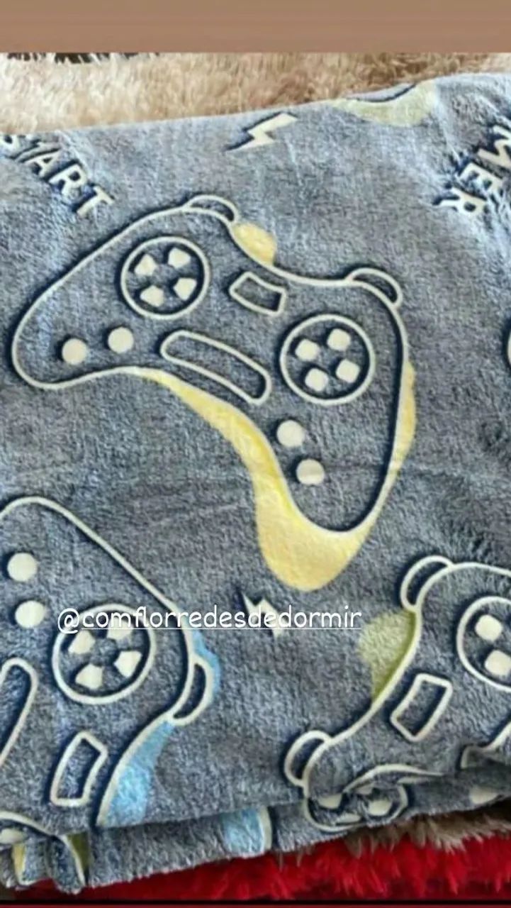 Manta Estrela Brilhante - Aconchegante - Entrega Grátis  - Foto 4