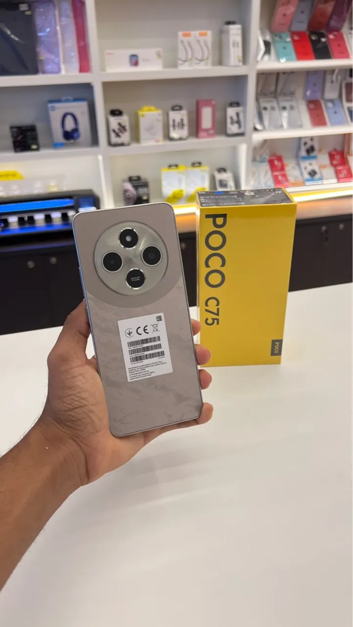 POCO C75 128GB/6 RAM e 256GB/8 RAM, NOVO LACRADO 1 ano de garantia