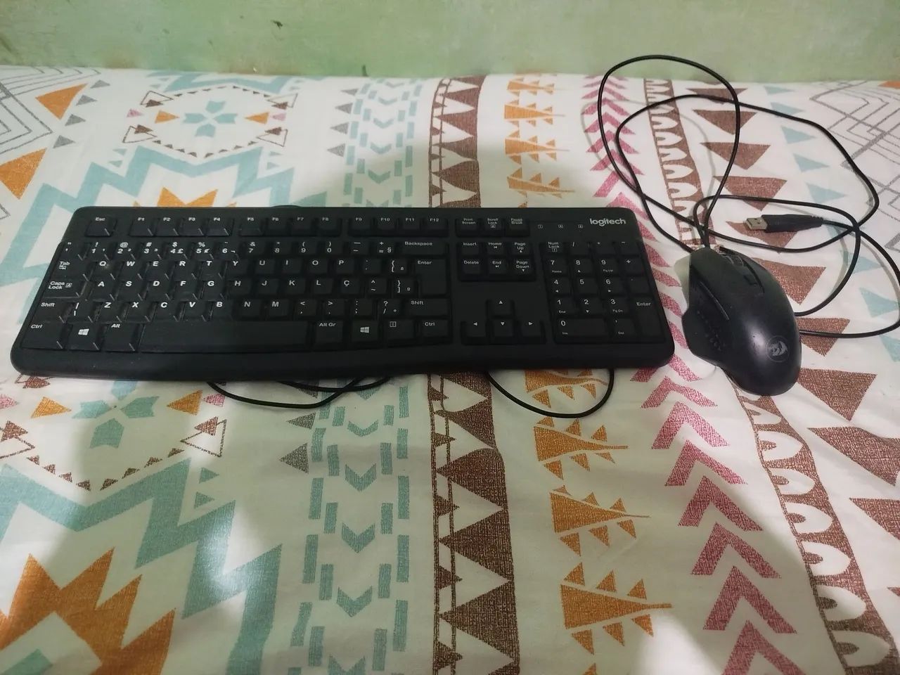 Kit Mouse Gamer Redragon M610 + Teclado Logitech Office