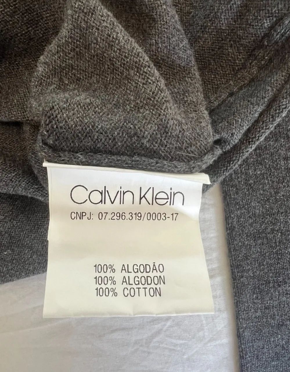 Suéter Calvin Klein Cinza - Foto 5