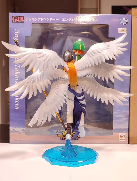 Angemon & Takashi Takeru Digimon GEM Megahouse Action Figure TK G.E.M. Original - Foto 2