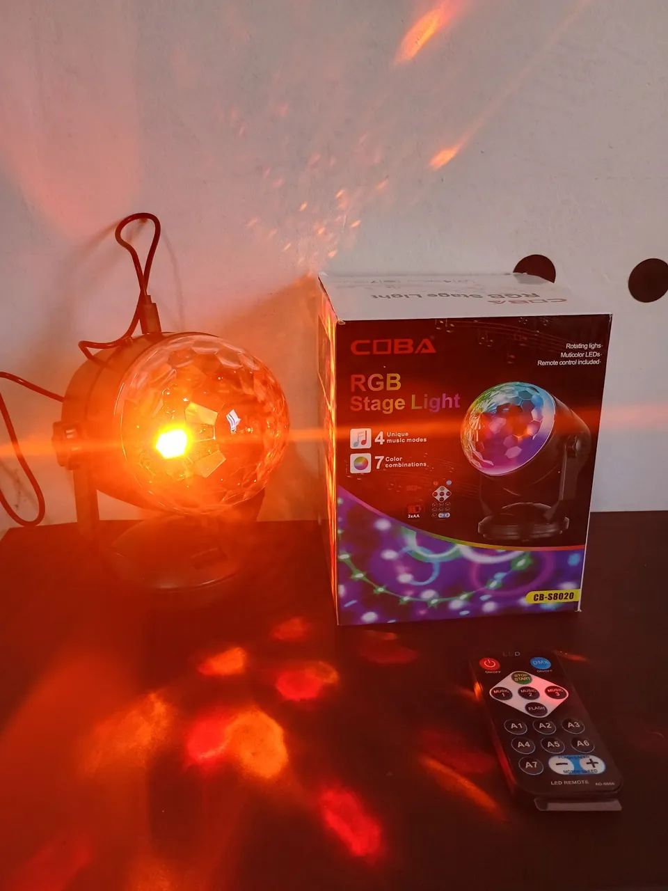Refletor led RGB com controle remoto e comando de voz/ PREÇO IMBATÍVEL 