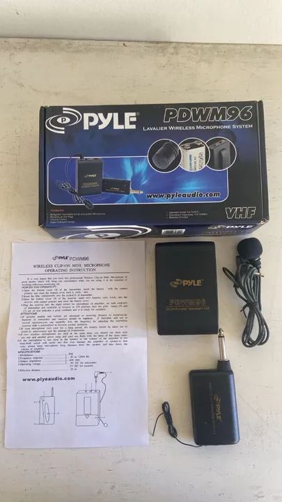 Microfone sem fio Pyle-Pro PDWM96 Lavalier