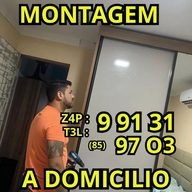 Montador de móveis ( JOAQUIM) ATENDO TODA A FORTALEZA montagem de móveis Instalação de ac - Foto 2