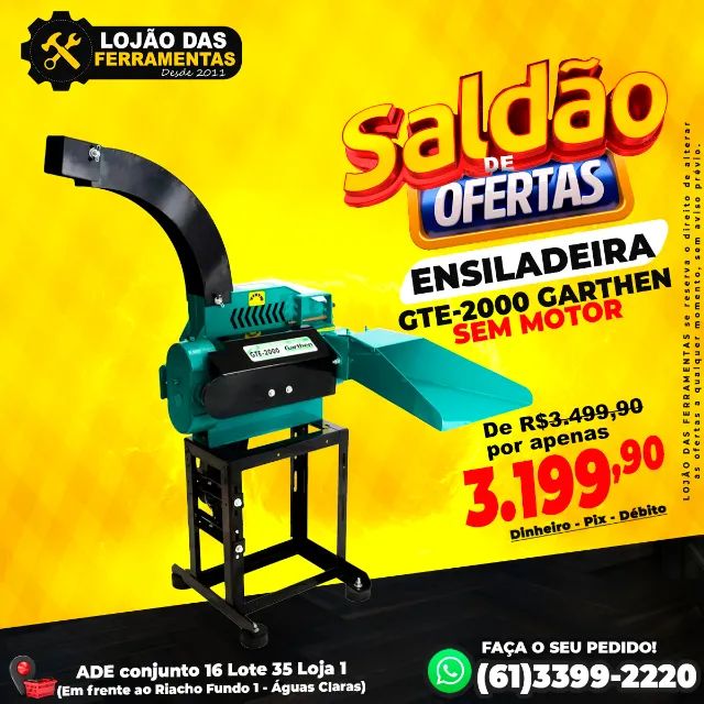Ensiladeira Gte-2000 Garthen Sem Motor