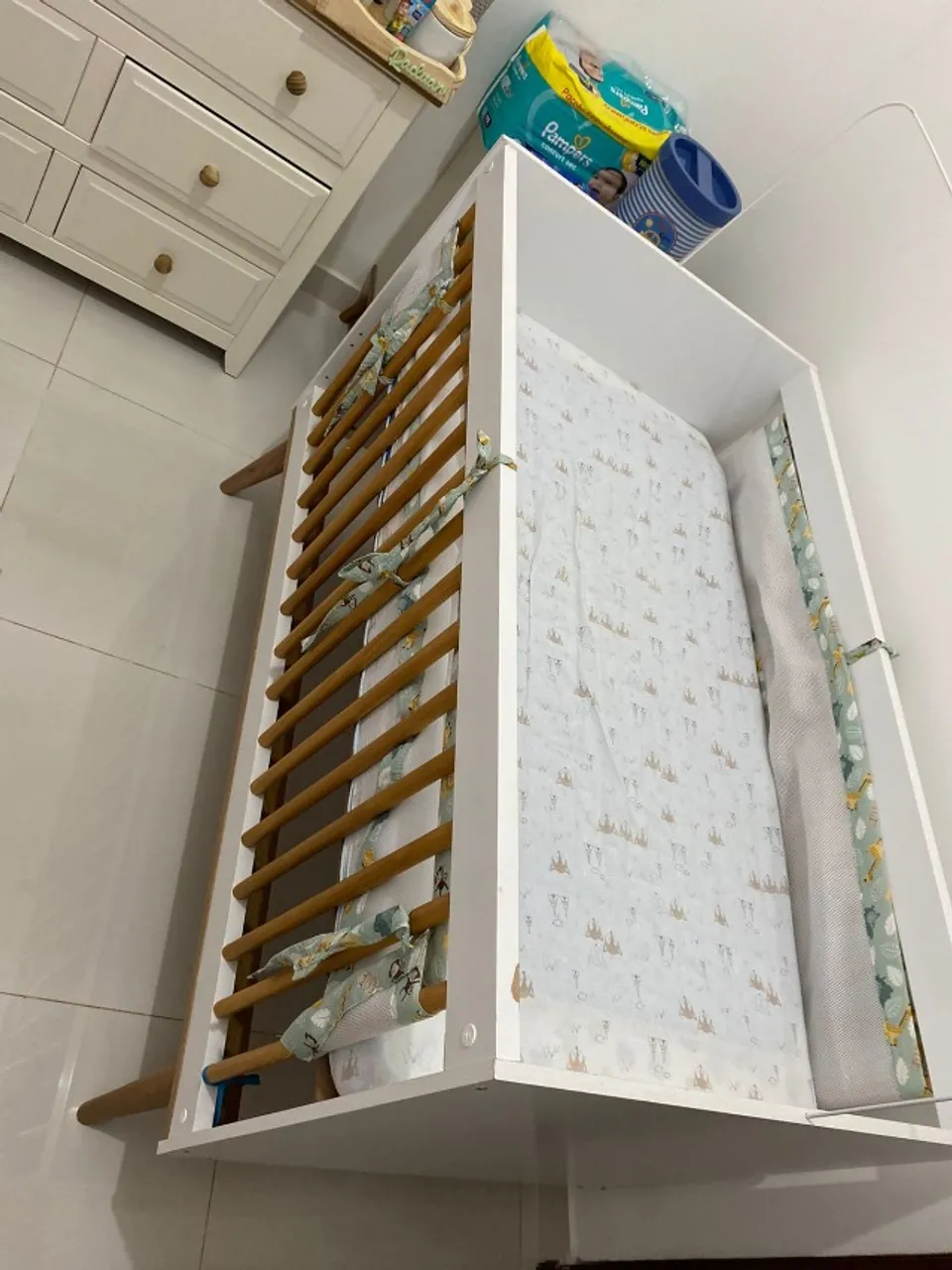 Berço americano 3 em 1 com colchão