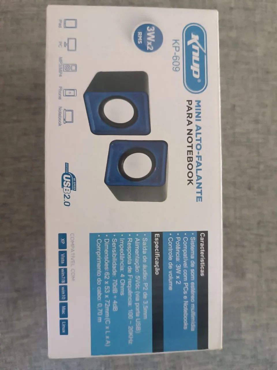 Mini alto falante 3w RMS 