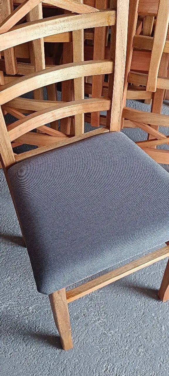 Cadeiras estofadas eucalipto branco $ 249,00 no Pix . Novas e a pronta entrega  - Foto 4