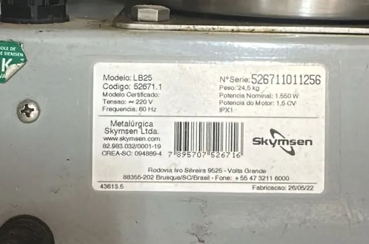 Liquidificador Industrial Skymsen LB25 - Copo Monobloco Inox 25L - Foto 3