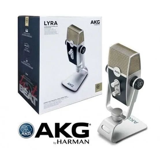 Microfone AKG Lyra  - Condensor USB - Streaming e Podcast