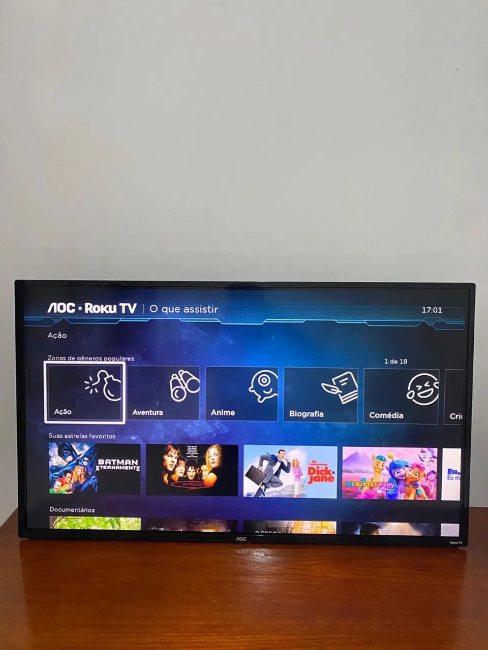 TV 43 polegadas Smart AOC Roku - Foto 4