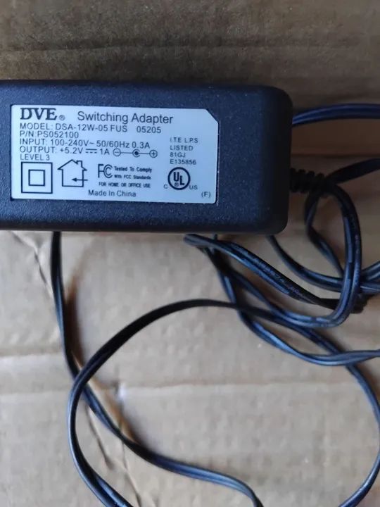 DVE Switching Adapter DSA-12-05 Power Adapter64302743508737124