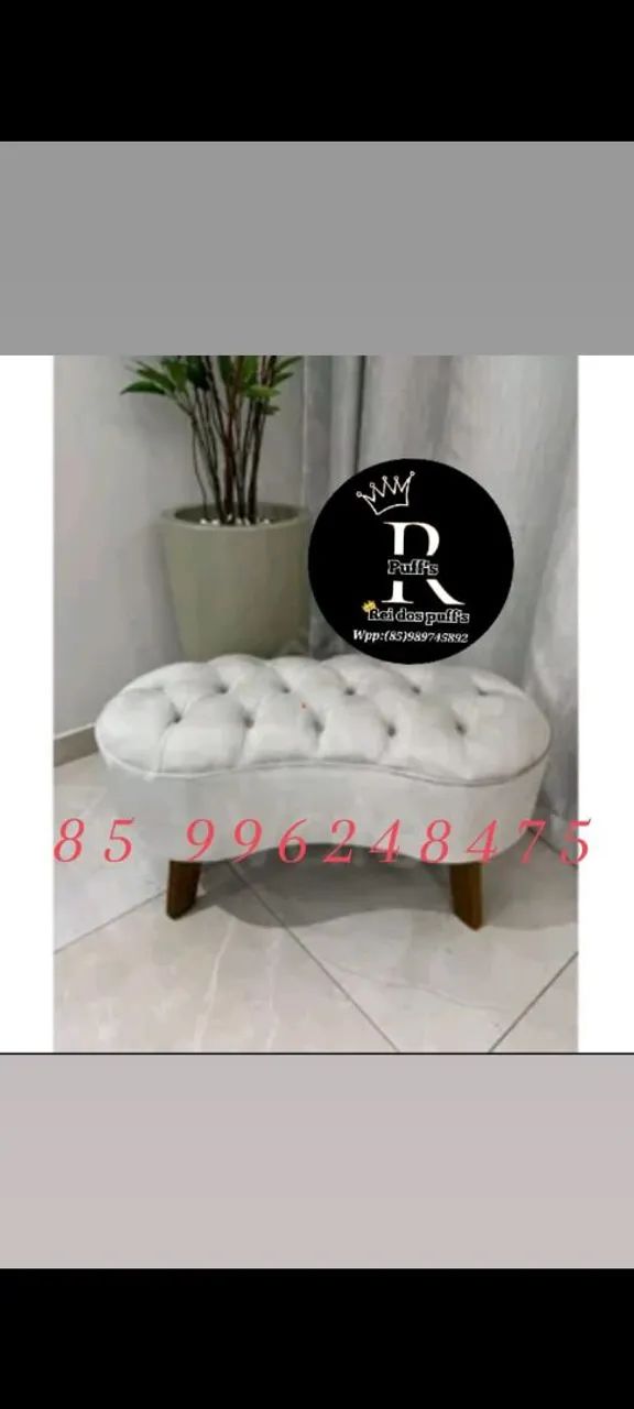 Puff Decorativo Estiloso e Confortável - Foto 3