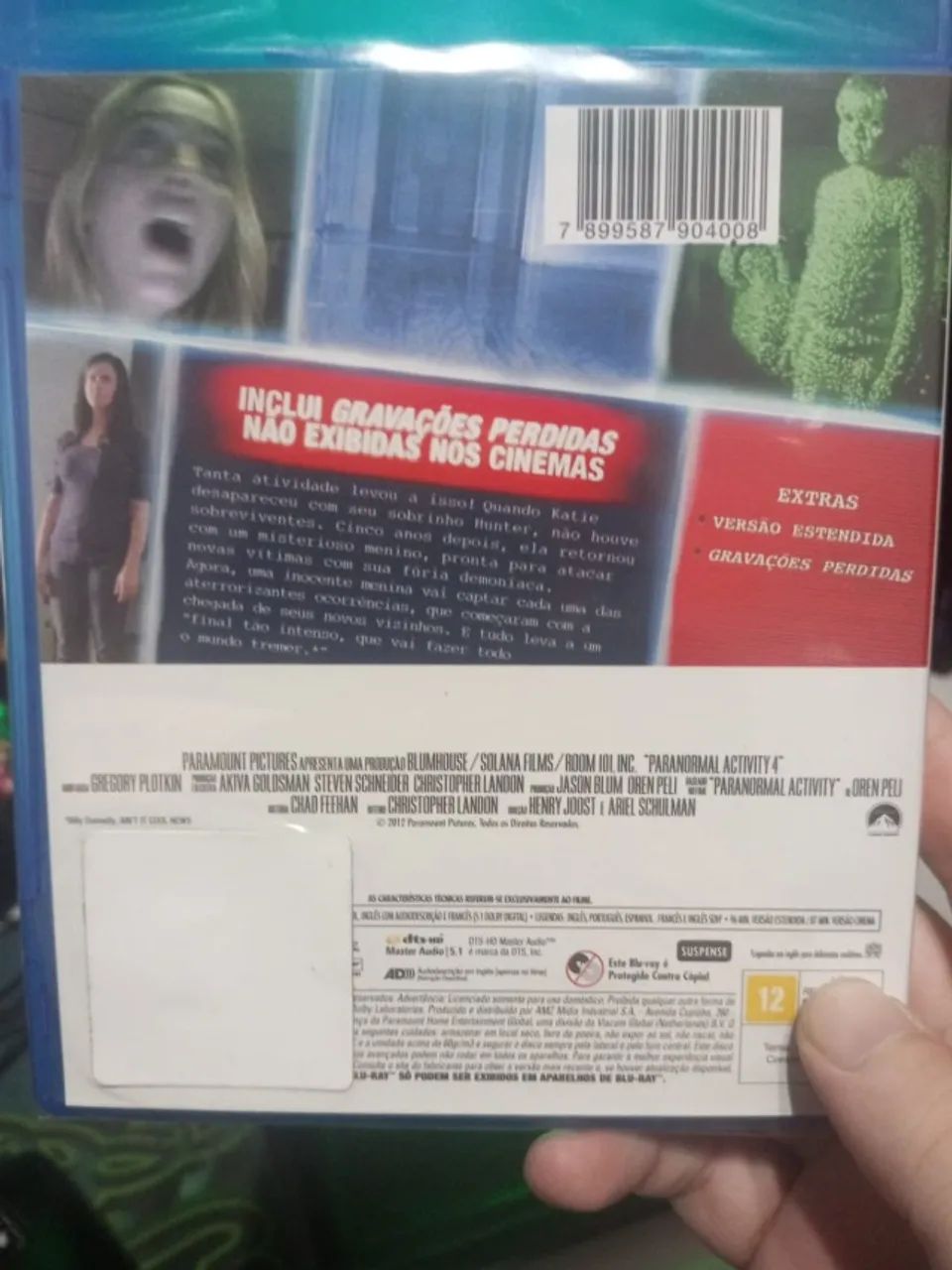 Atividade Paranormal 4  Blu-ray lacrado paranormal activity - Foto 2