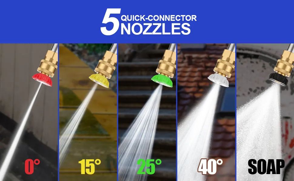 Lavadora de Jateamento de Alta Pressão 2000W 3800 PSI 2.9 Galões por Minuto - Foto 4