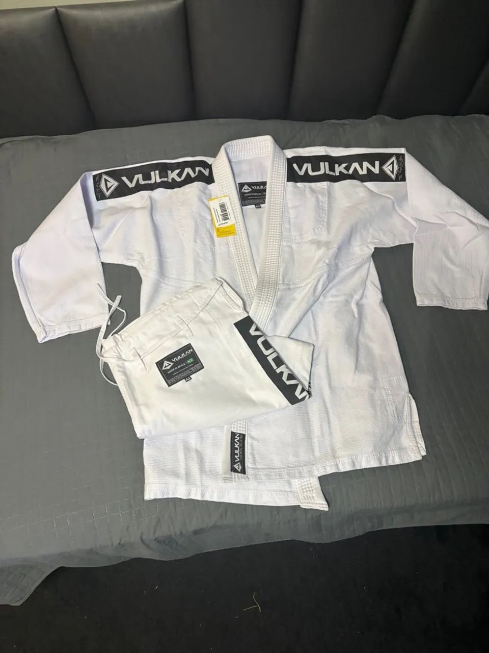 Kimono de Jiu-Jitsu Vulcan Essential A3 Branco - Foto 2