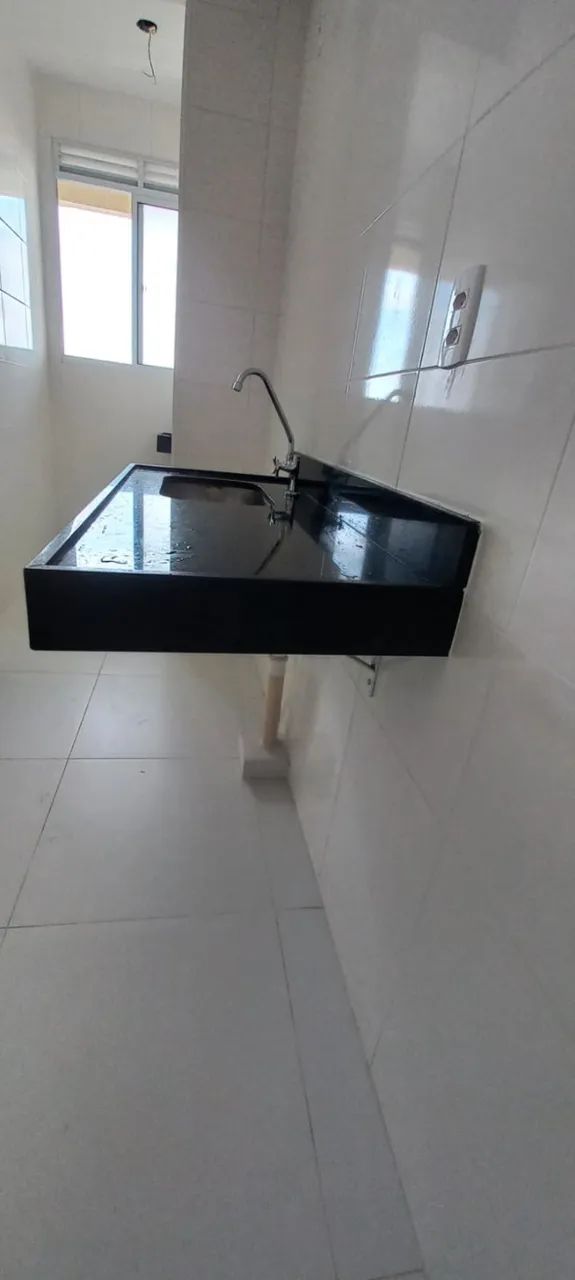 Pia e tanque em granito São Gabriel - semi-novos, nunca usados - com cubas inox - Foto 2