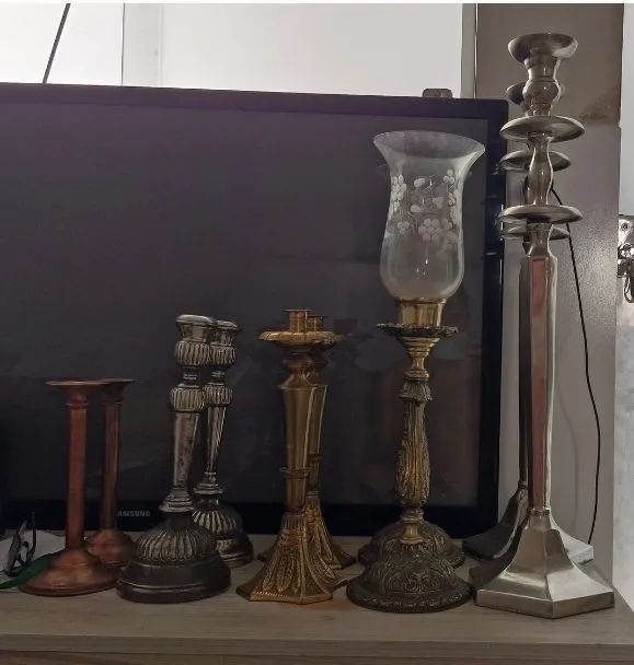 05 pares de castiçais  - Foto 3