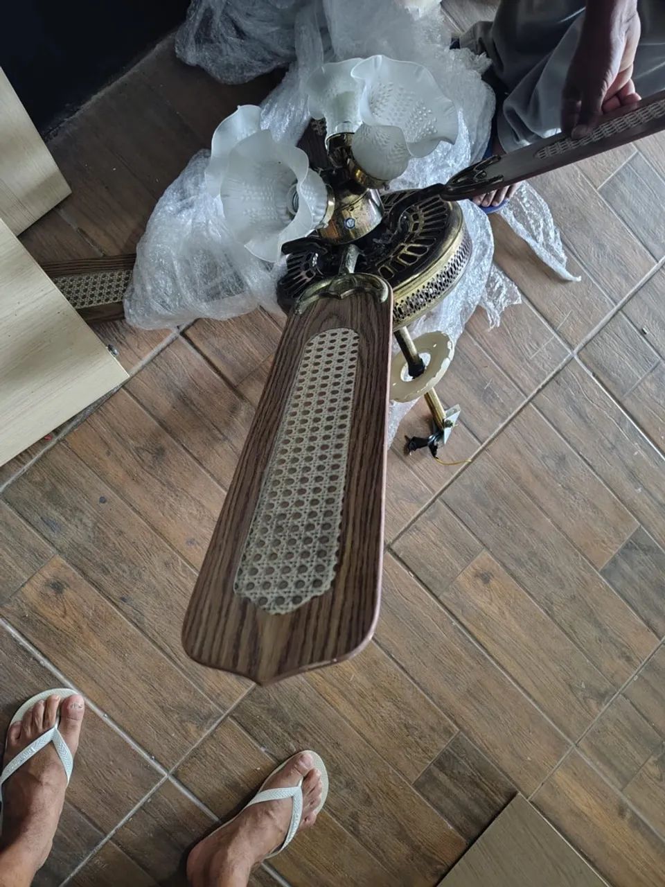 ventilador de teto com luminária  - Foto 2