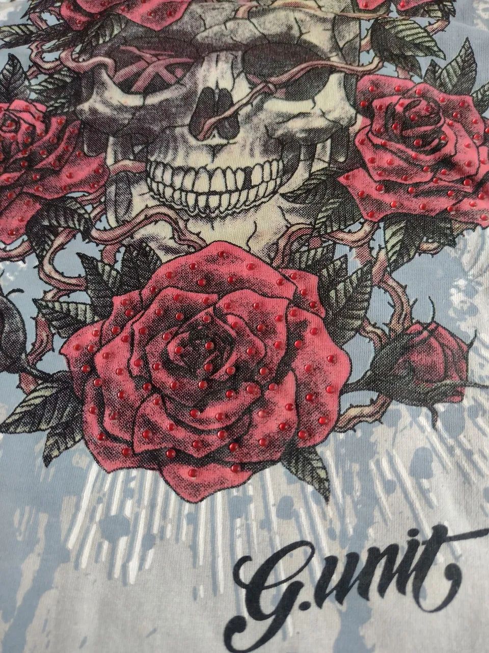 Camiseta G Unit - Caveira e Rosas - Foto 3