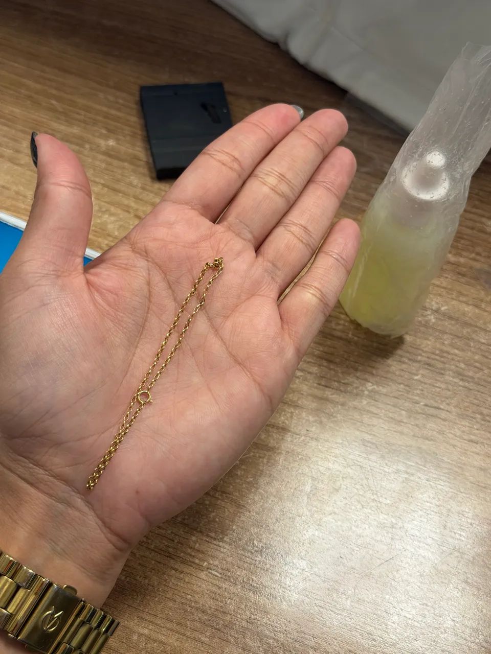 Pulseira elo português ouro 18k - Foto 3