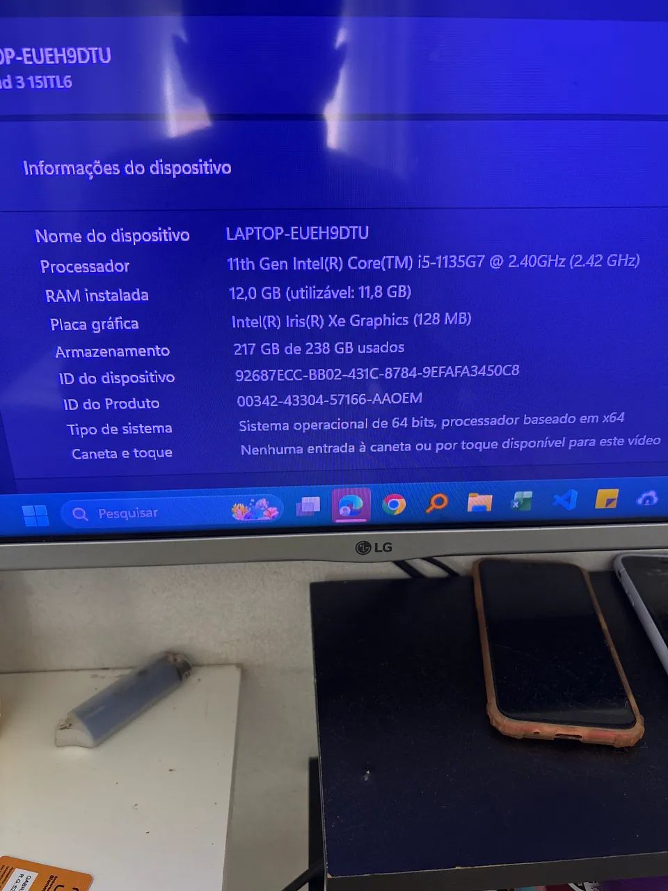 Notebook Lenovo Idealpad 3 P/concerto ou retirada de peças - Foto 5