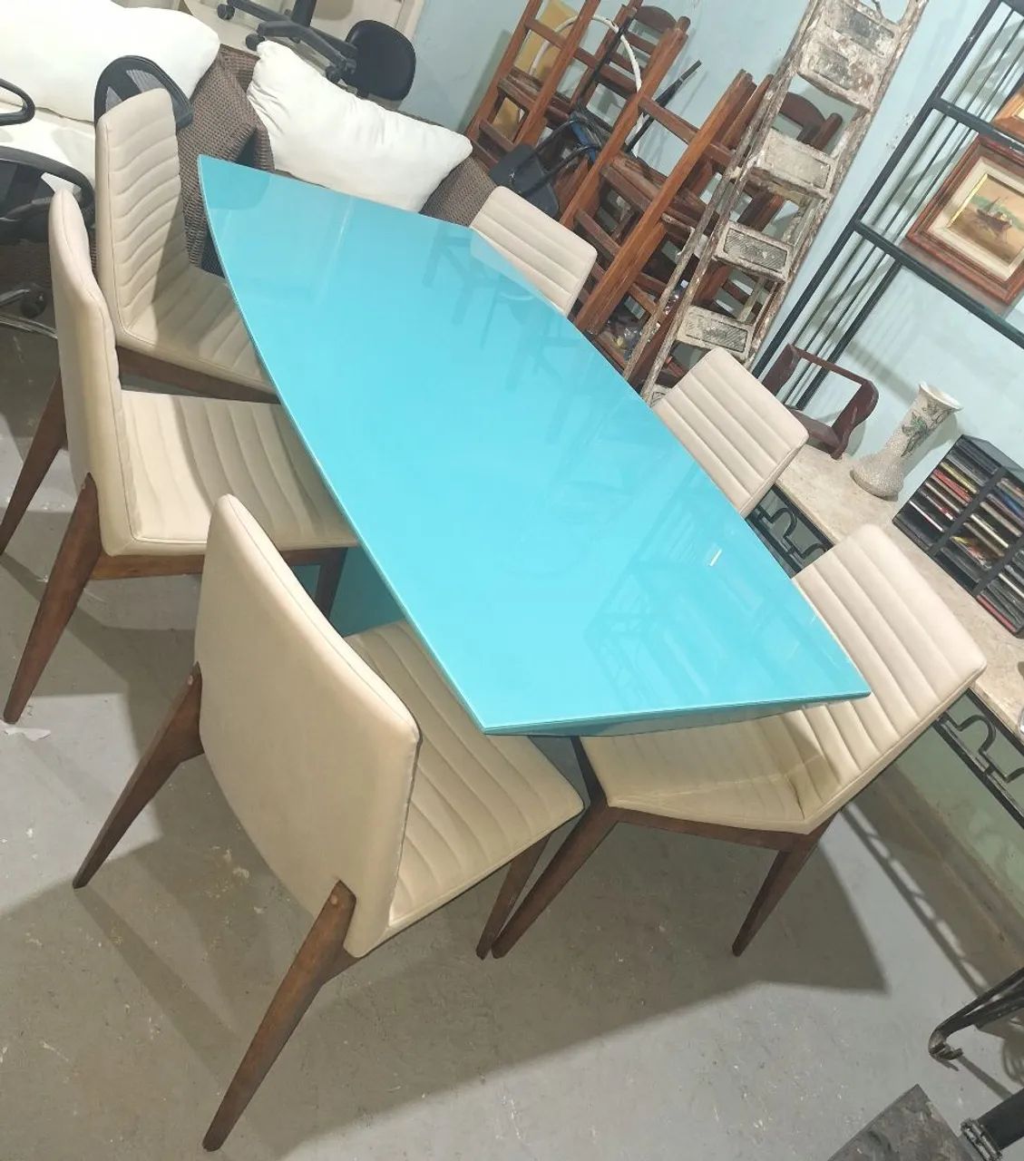 Mesa com 6 cadeiras em ótimo estado.  - Foto 4