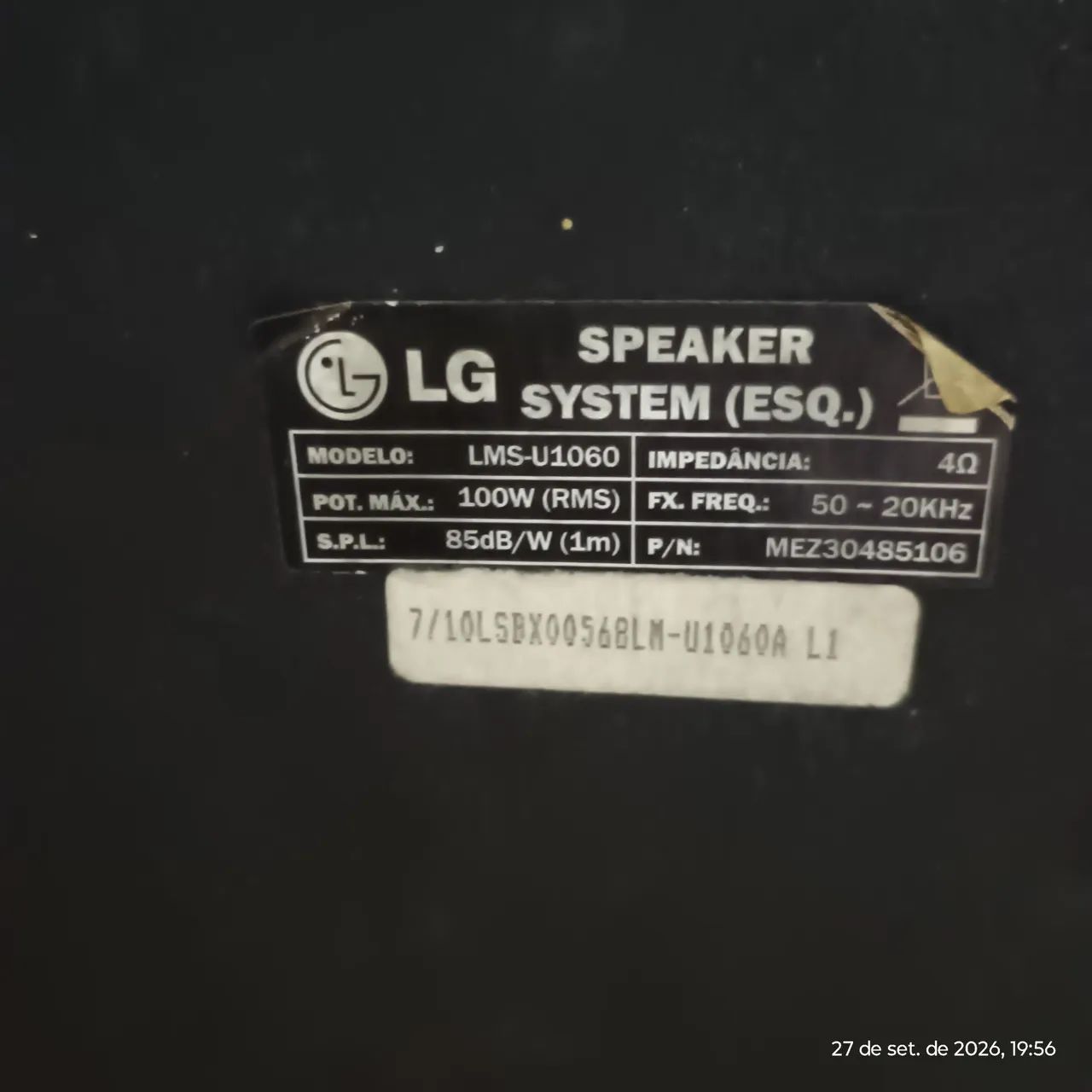 Par Caixas Acústicas LG LMS-U1060 - Foto 4