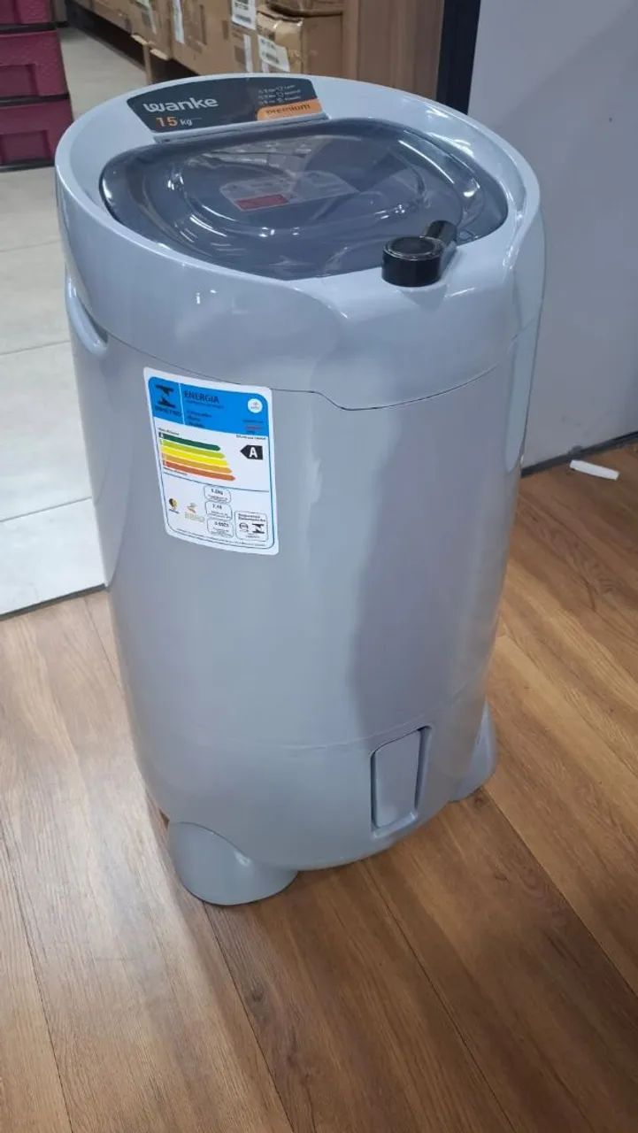 Centrífuga wankee 15kg,roupas secas em até 5 minutos,cores:branco e cinza - Foto 4
