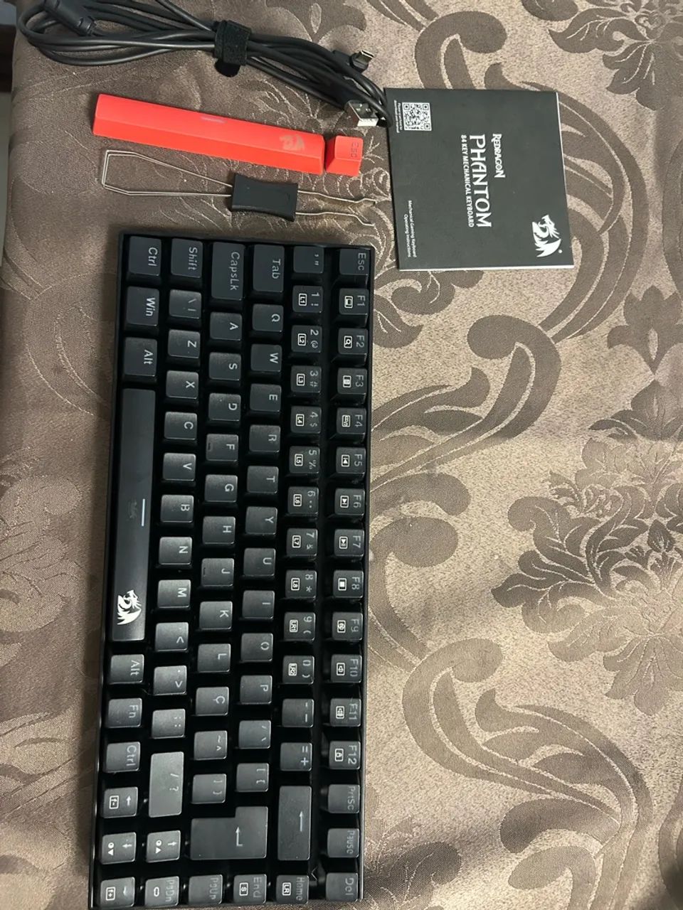 Teclado Mecânico Redragon Phantom Switch Marrom (Usado) - Foto 2