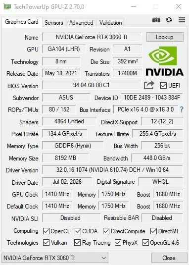 RTX 3060Ti 8GB ASUS DUAL - Foto 5