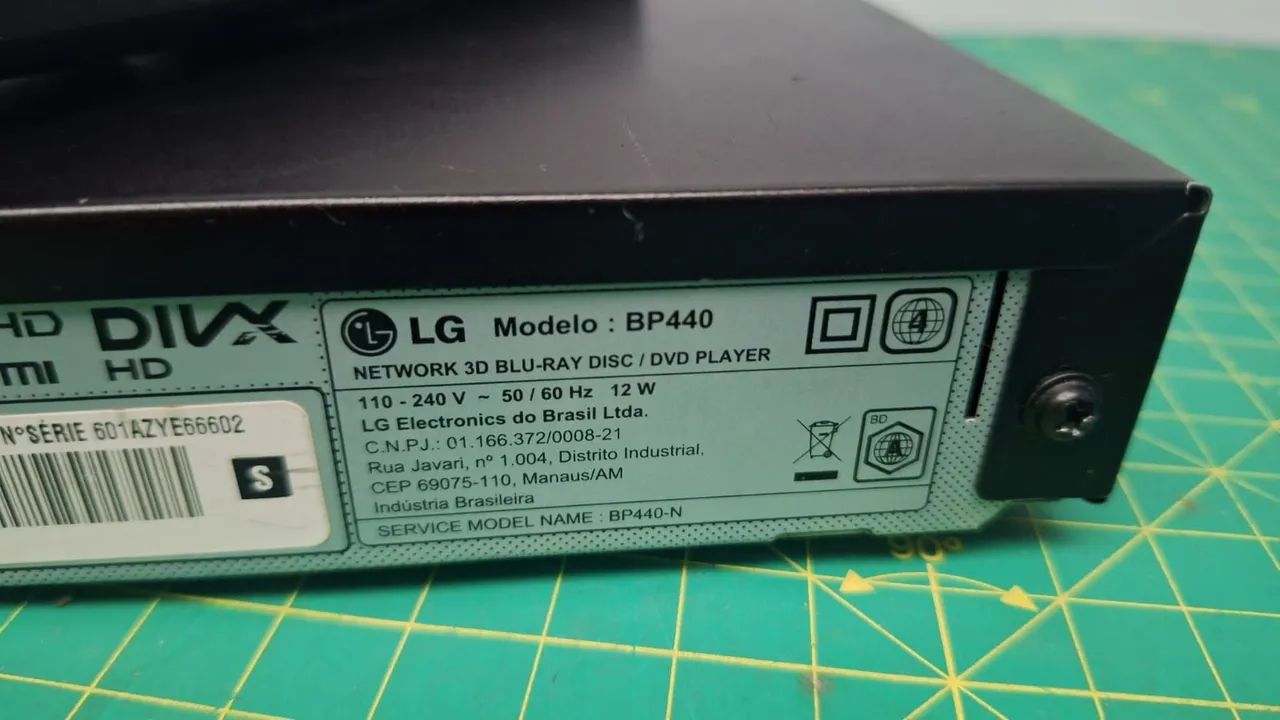 Aparelho blu-ray 3D LG completo funcionando perfeitamente - Foto 4