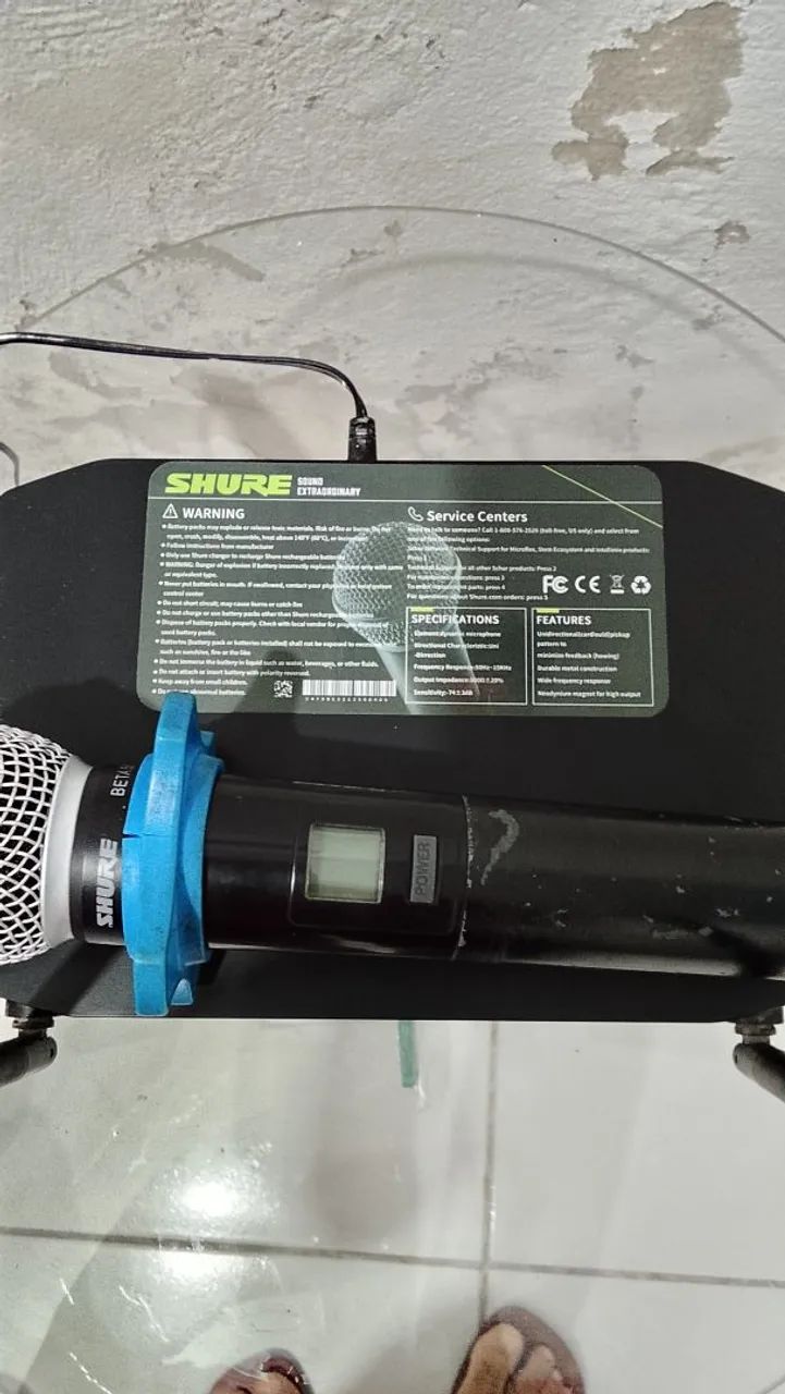 Microfone sem fio shure. - Foto 2