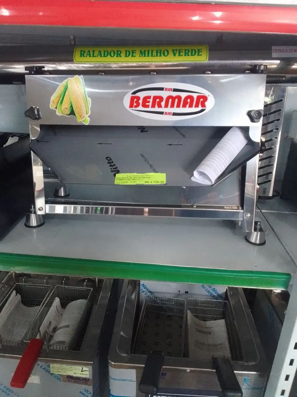 RALADOR DE MILHO VERDE COMERCIAL 