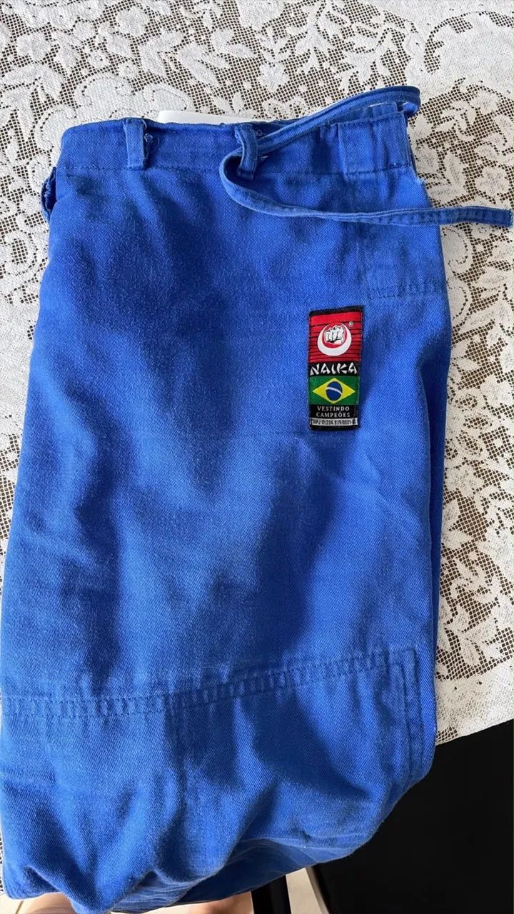 Kimono Jiu Jitsu Naika A3 Azul - Foto 5