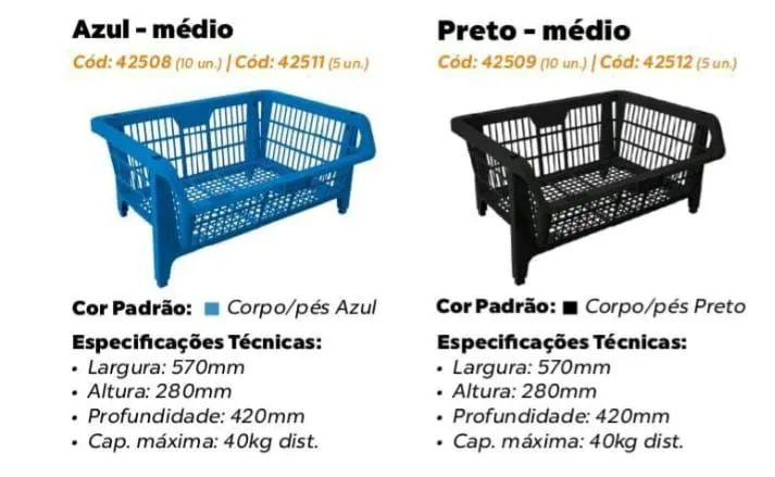 Expositor Empilhável com 5 Cestos - Foto 3